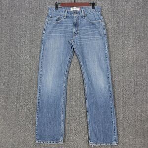 Vintage Levis 505 Jeans Mens 32x31* Blue Straight Fit Y2K Black Batwing Tag